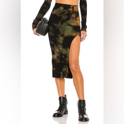 NWT SIZE S Cotton Citizen Tie-Dye Midi Skirt