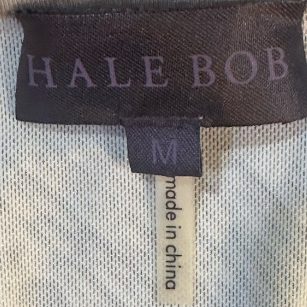 NWT SIZE M Hale Bob Tan and Cream Snake Print Long Sleeve Dress