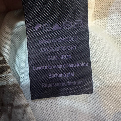 NWT SIZE M Hale Bob Tan and Cream Snake Print Long Sleeve Dress