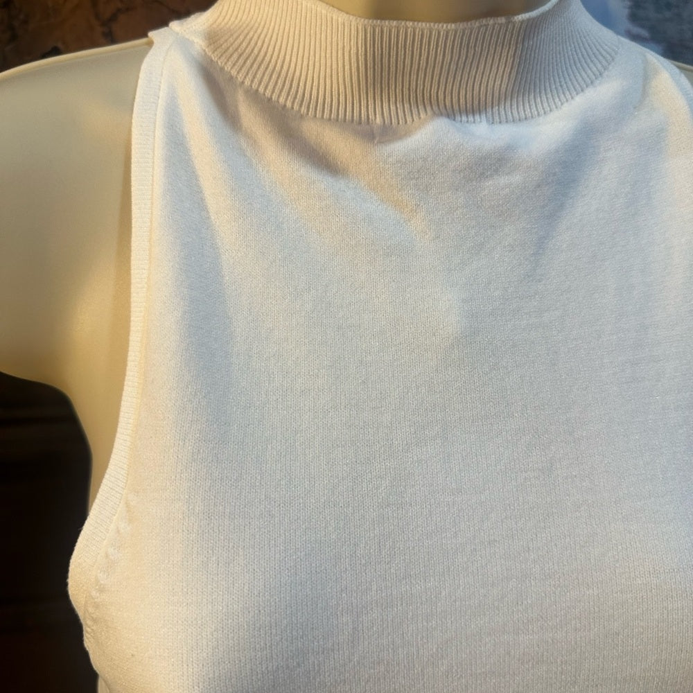 NWT SIZE L 525 America Ribbed White Tank Top