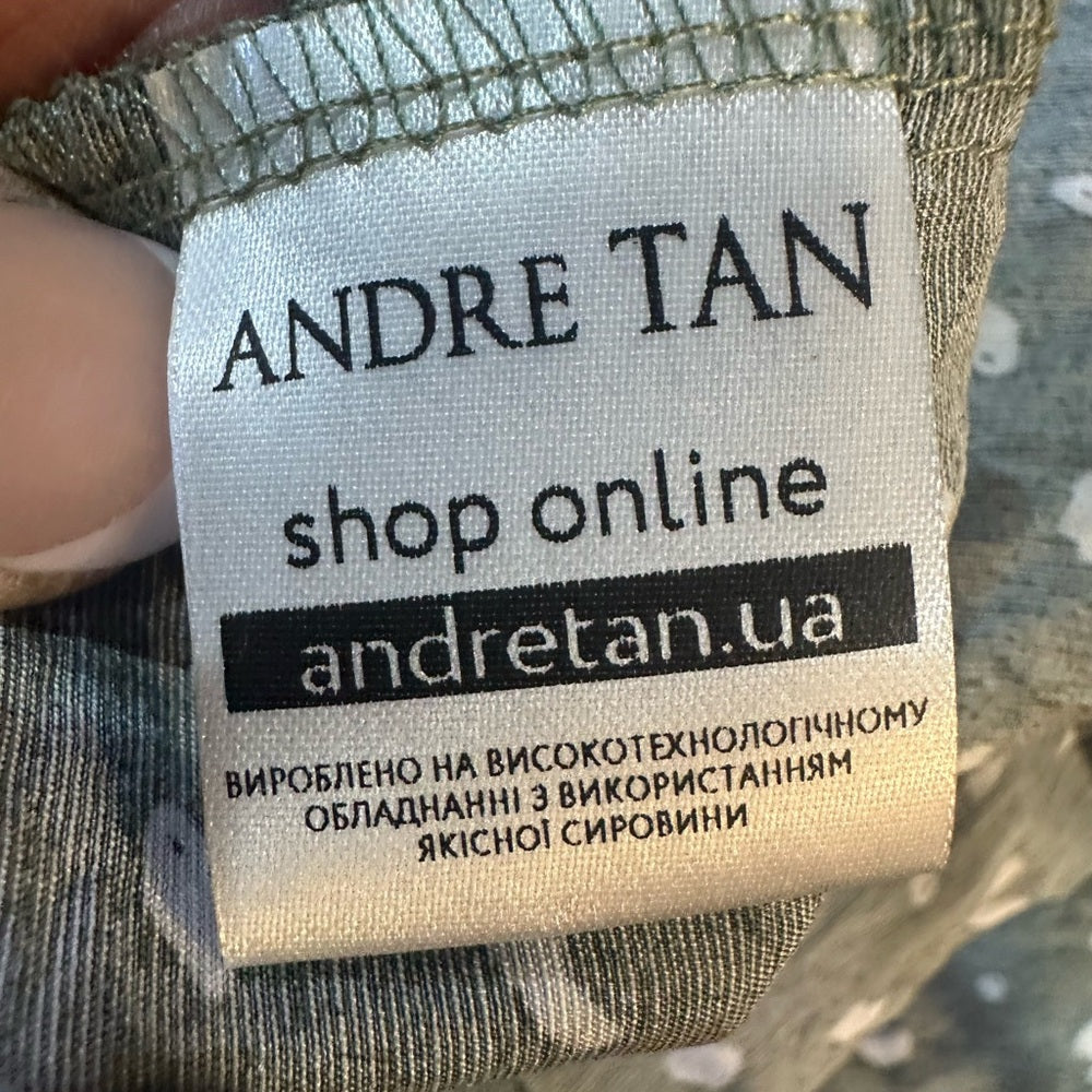 NWOT SIZE XL Chic Green Midi Dress with White Accents