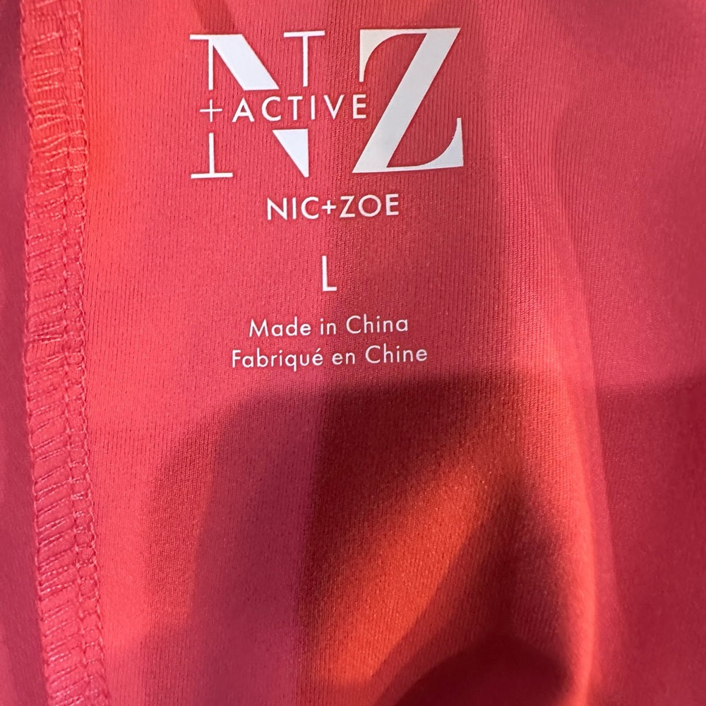 NWOT SIZE L NIC+ZOE Pink Crop Top