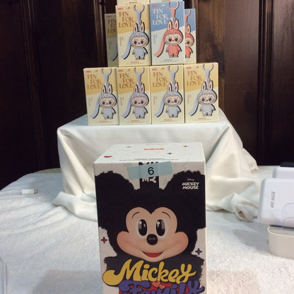 1.5.6. NEW IN BOX Disney Mickey Mouse Stuffed Animal - Black and White