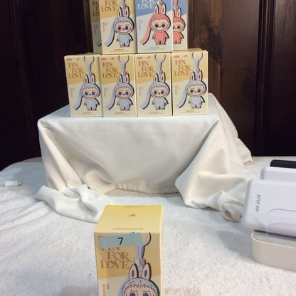 8.7.. NEW IPop Mart The Monsters Blue Keychain Plush toy