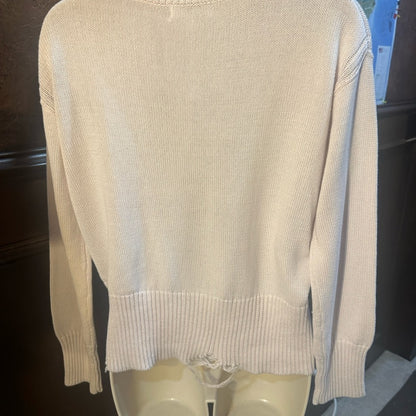 NWT SIZE XS WILL FIT UP TO A L 525 America Cream Cowl Neck Sweater