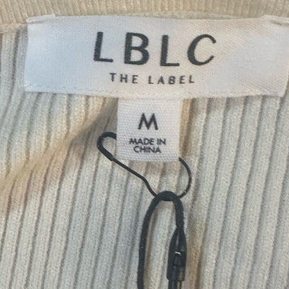 NWT SIZE M LBLC the Label White Long Sleeve Bodysuit