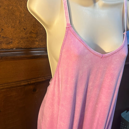 NWOT SIZE S/M will fit up to XL Zenana Outfitters Pink Cropped Jumpsuit