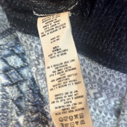 SIZE S WILL FIT UP TO AN XL We The Free Black and White Patterned Sweater