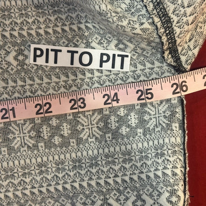 SIZE S WILL FIT UP TO AN XL We The Free Black and White Patterned Sweater