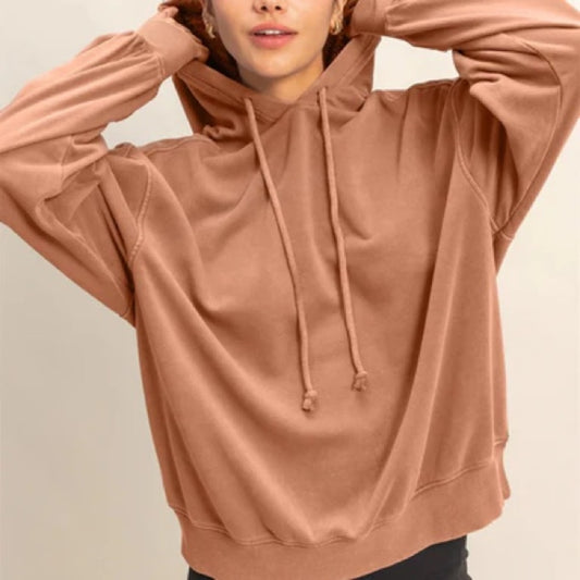 NWOT SIZE L Double Zero Tan Women's Hoodie