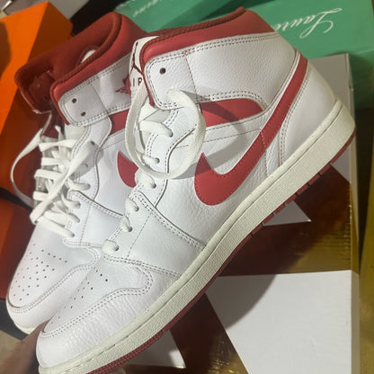 345. NEW SIZE 13 Jordan White and Red Sneakers
