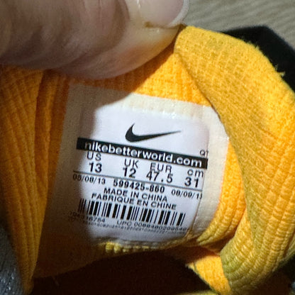 346. SIZE 13 Nike Air Max Yellow and Pink Sneakers