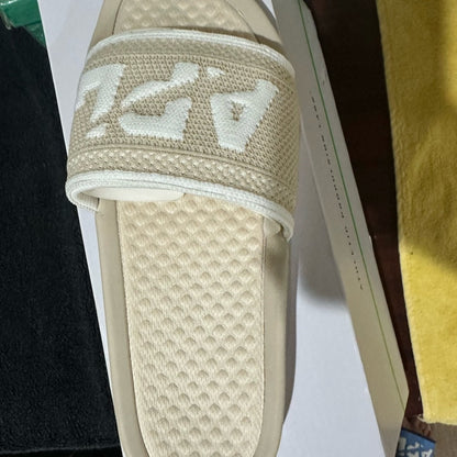 347. NEW SIZE M/9 W/10.5 APL Men's Cream Slip-On Loafers