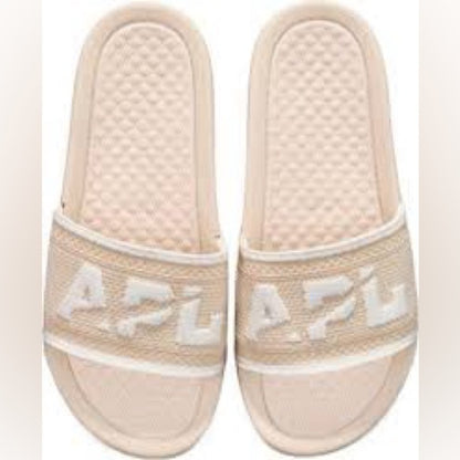 347. NEW SIZE M/9 W/10.5 APL Men's Cream Slip-On Loafers