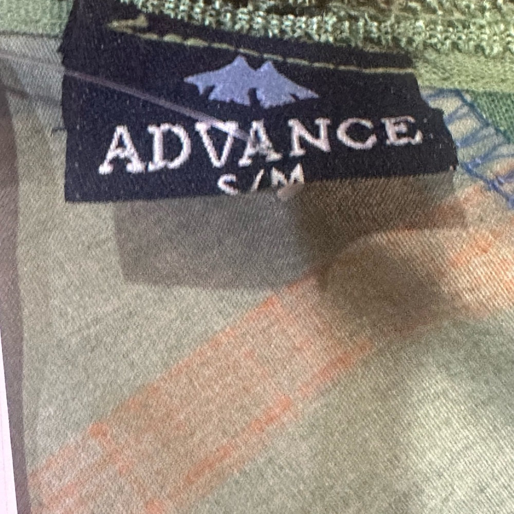 NWT SIZE S/M Advance Apparels Green Patchwork Tunic