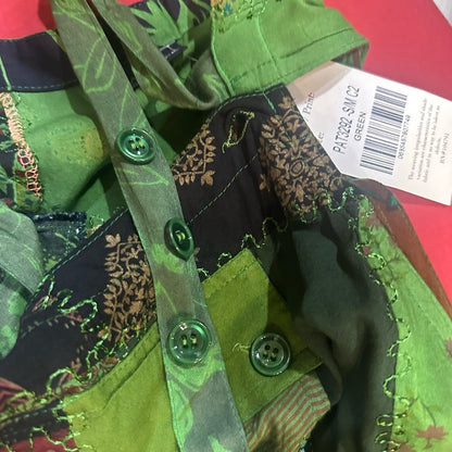 NWT SIZE S/M will fit up to a L Advance Apparels Multicolor Patchwork Jumpsuit