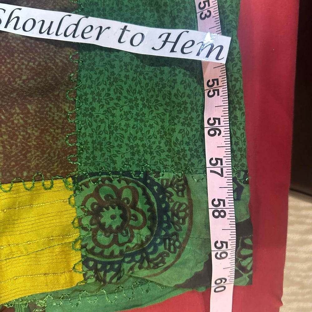 NWT SIZE S/M will fit up to a L Advance Apparels Multicolor Patchwork Jumpsuit