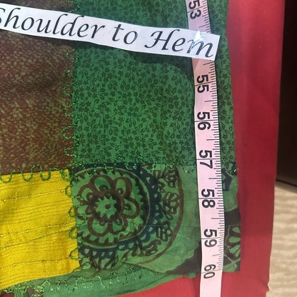 NWT SIZE S/M will fit up to a L Advance Apparels Multicolor Patchwork Jumpsuit