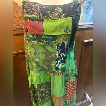 NWT SIZE S/M will fit up to a L Advance Apparels Multicolor Patchwork Jumpsuit