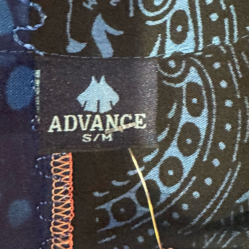 NWT SIZE S/M will fit up to a L Advance Apparels Blue Patchwork Jumpsuit