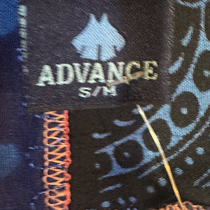 NWT SIZE S/M will fit up to a L Advance Apparels Blue Patchwork Jumpsuit