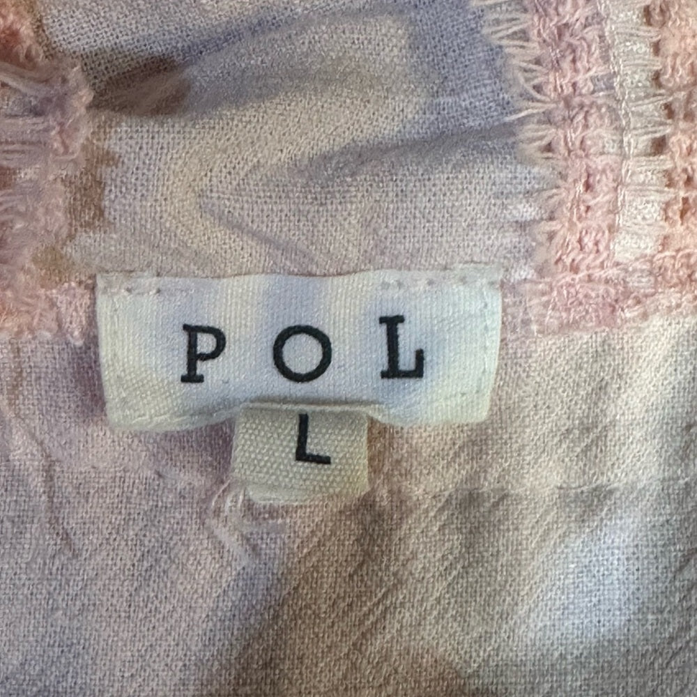 NWOT SIZE L POL Cream Button Down Shirt
