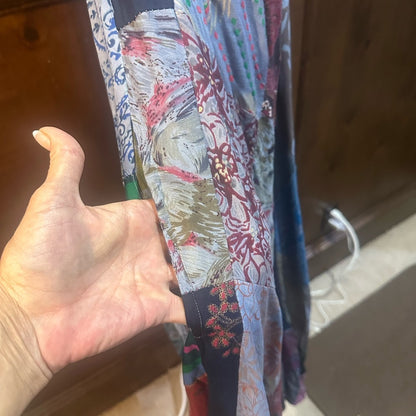 NWT SIZE OS Advance Apparels Colorful Patchwork Jumpsuit