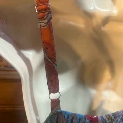 NWT SIZE OS Advance Apparels Colorful Patchwork Jumpsuit