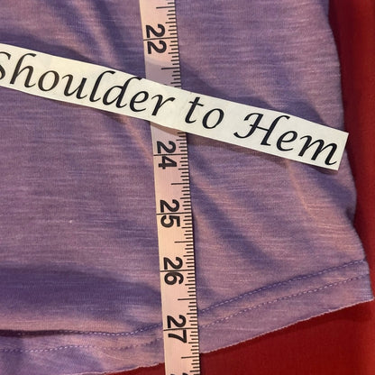NWOT SIZE S POL Purple Short Sleeve Top