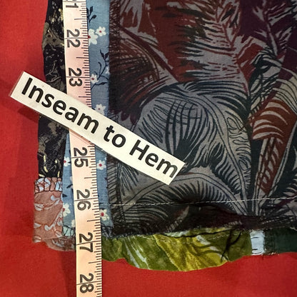 NWT SIZE OS Colorful Patchwork Wide Leg Pants