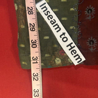 NWT SIZE S/M Advance Apparels Colorful Patchwork Wide Leg Jumpsuit