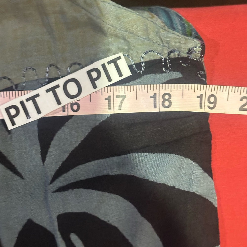 NWT SIZE S/M Advance Apparels Colorful Patchwork Wide Leg Jumpsuit