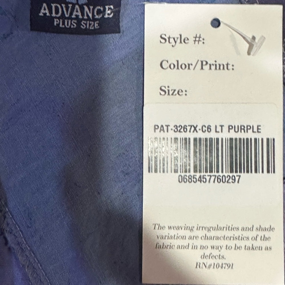 NWT SIZE PLUS Advance Apparels Colorful Patchwork Lace-Up Top