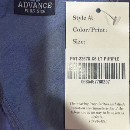 NWT SIZE PLUS Advance Apparels Colorful Patchwork Lace-Up Top