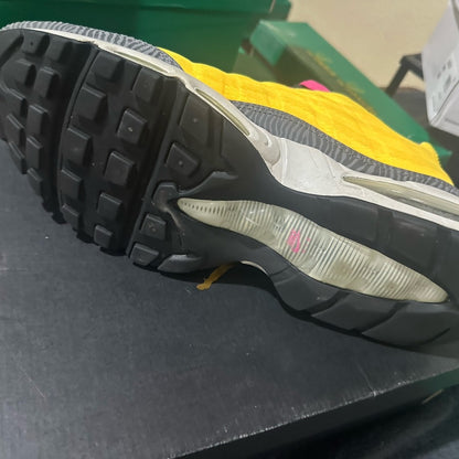 346. SIZE 13 Nike Air Max Yellow and Pink Sneakers